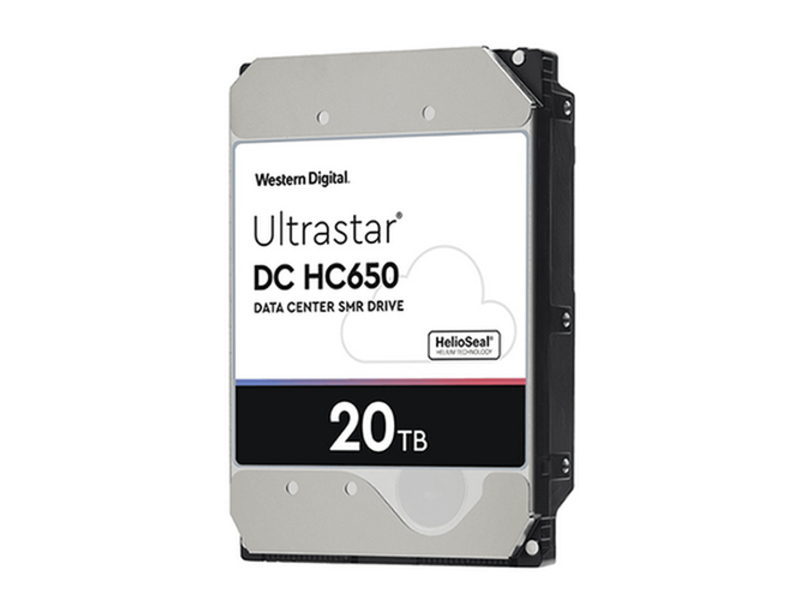 WD Ultrastar DC HC650 20TB Enterprise 3.5in 512E SE SAS 12Gb/s 7200RPM 512MB Cache