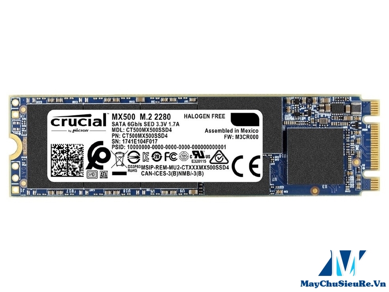 Crucial MX500 500GB M.2 Type 2280 Internal SSD